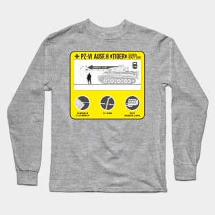 Infographics of Pz-VI Ausf. H Tiger Long Sleeve T-Shirt